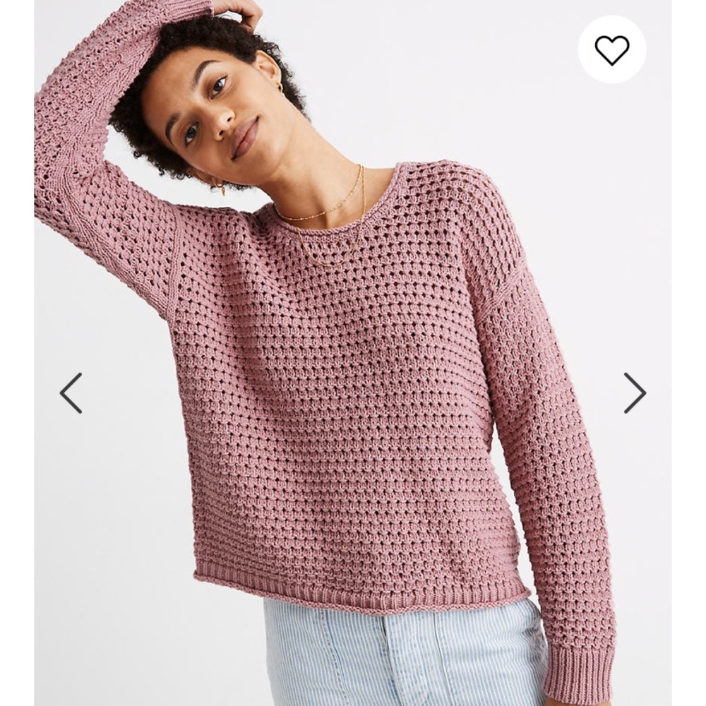 Madewell open stitch Austen sweater